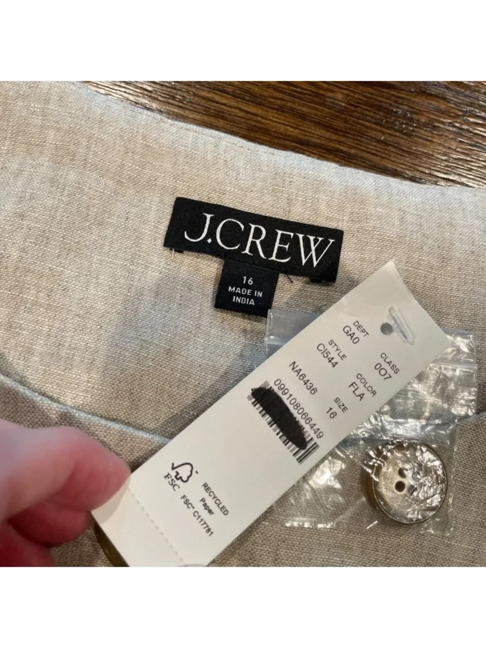 J. Crew nwt flawed